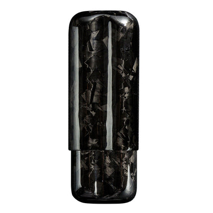 Two-pack Of Carbon Fiber Portable Cigar Tubes Gift Box