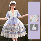 Purple with skirt headdress / 110cm
