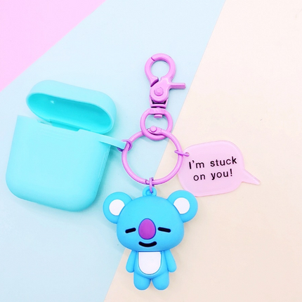 Compatible with Apple, Bulletproof Boys Keychain AirPods Cover