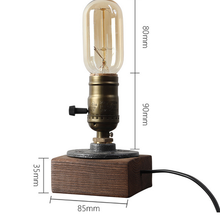Water pipe table lamp