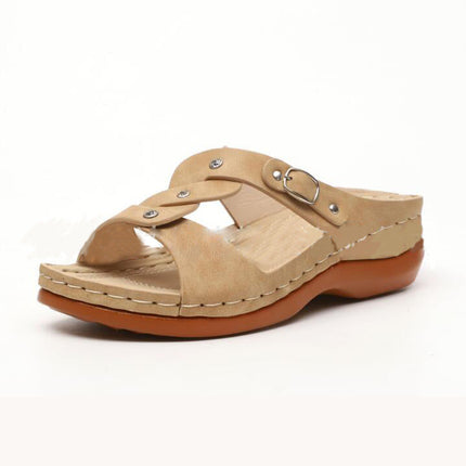 Casual buckle plus size women's sandals
