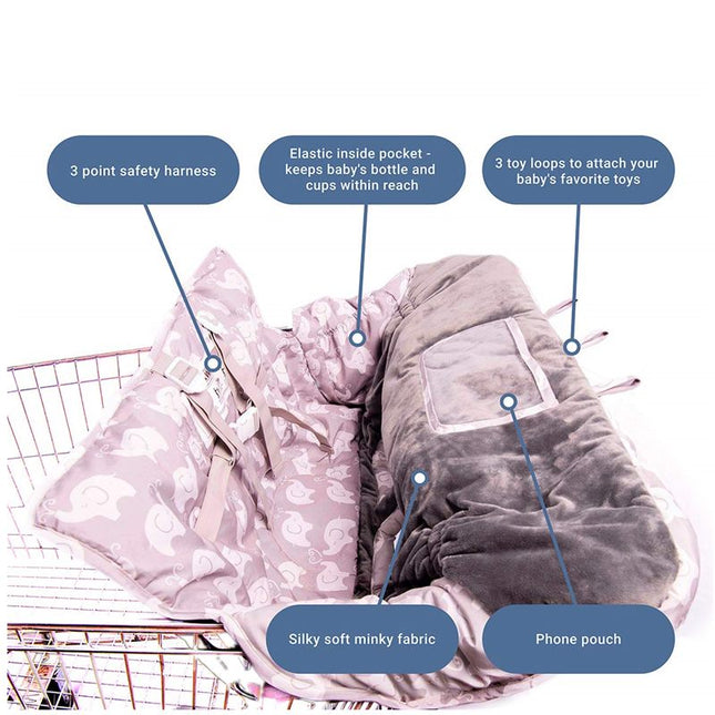 Children Supermarket Shopping Cart Cushion Cover