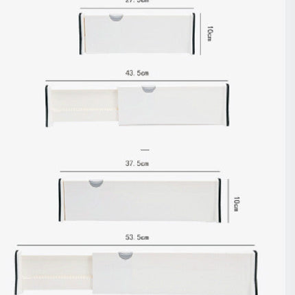 Adjustable cabinet storage box