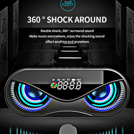 Colorful lights, dual speakers, digital buttons, song, Bluetooth speaker