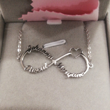 Fashion 8 character infinity Name Bracelet