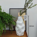 White stone vase medium