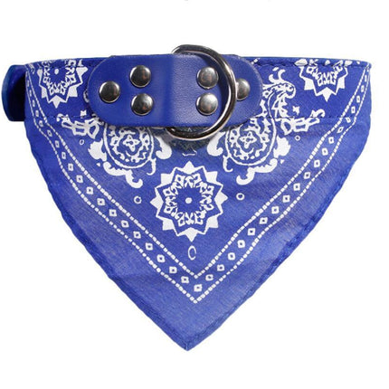 Printed triangle scarf saliva towel small dog collar