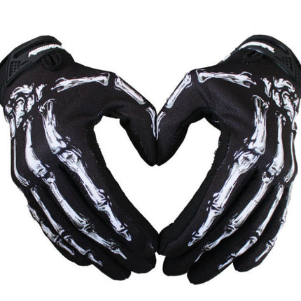 Motorcycle riding gloves Bicycle long finger gloves outdoor sports autumn and winter models Ghost claws all refers to sports outdoor