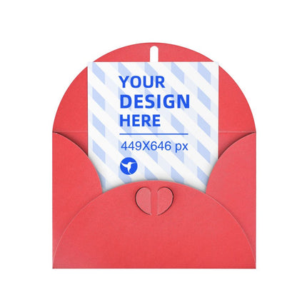 Vertical Thick And Tough Pearl Paper Holiday Card