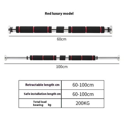 Indoor Punch-free Horizontal Bar On The Door Pull-up Fitness Equipment