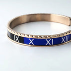 Rose Gold Roman Blue Black