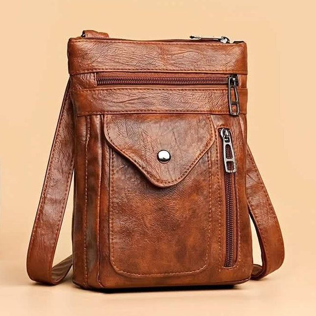 Women’s Vintage Leather Crossbody Bag