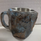 Blue Ore / 10cm High / Flat mouthed inner liner