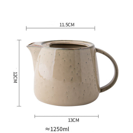Kitchen Fork Spoon And Chopsticks Storage Bucket Retro Vase Ceramic Kettle Slightly Flaw