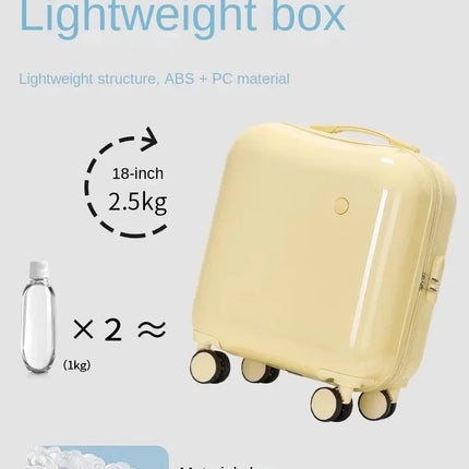 Mini Cute Suitcase Ladies Small Lightweight Luggage Boardable Trolley Case Universal Silent Wheel Suitcase For Children