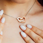 Doppel Herz Necklace