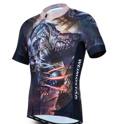 Cycling Jerseys Men 3D Lion Printing Bicycle Clothing Breathable Short Sleeve Shirts Quick Dry Bike Tops