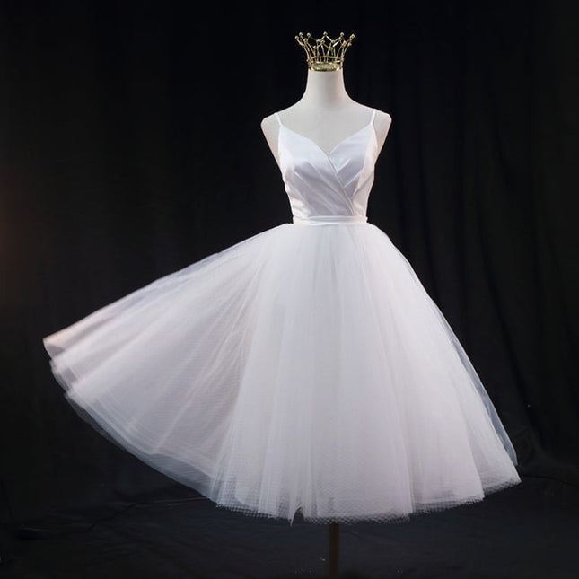 Slim Fit And Fashionable Strap Travel Photography Light Wedding Dress