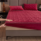 Retro Red / 90x200cm Single Fitted Sheet