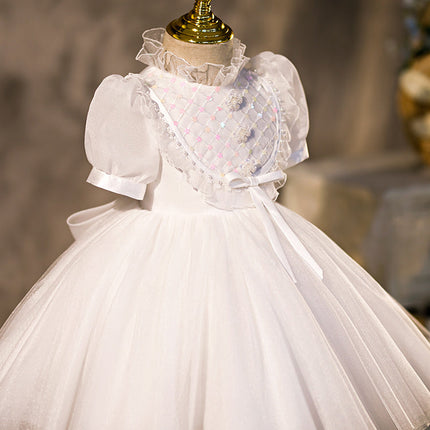 Western Style Little Flower Girl Wedding Dress With Tutu Skirt
