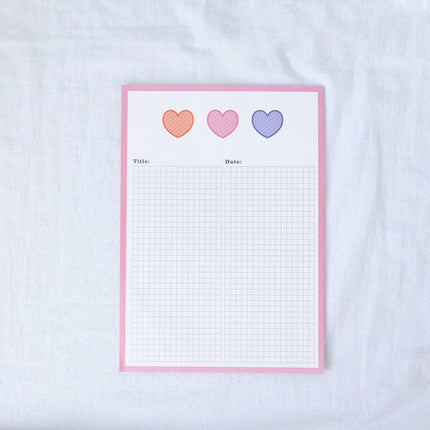 Patting Paper Cute Avocado Bear Sticky Note Book Tear