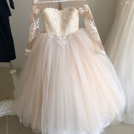Girls' Pettiskirt Children's Princess Piano Performance Flower Girl Wedding Dress