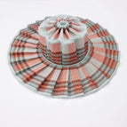 Red Plaid Folding Hat / M
