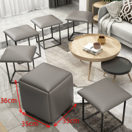 Rubik's Cube Stool Small Family Sofa For Shoes Small Bench