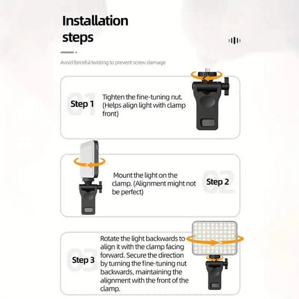 80 LED Clip-On Rechargeable Selfie Ring Light