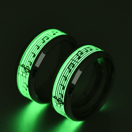 Luminous music five-line music score ring