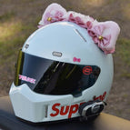 Pink white headband