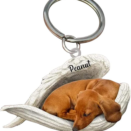 Acrylic Creative Cute Dog Animal Keychain