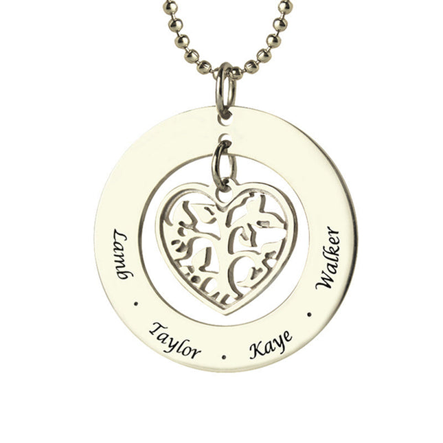 s925 brand eight-character necklace infinity name customization