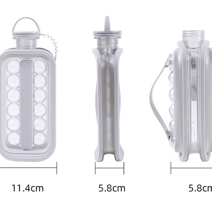 Vacane Ice Kettle Ice Ball Maker 2-In-1 Cold Water Bottle Household Ice Cube Ice Making Magic Tool Ice Mold