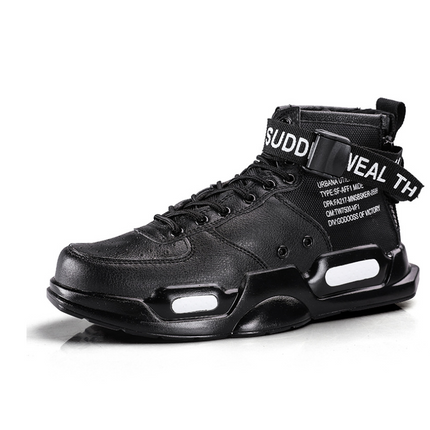 New spring and autumn couples tide high shoes Korean version of the wild sports shoes women hip-hop thick bottom shoes men