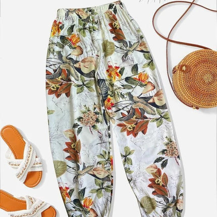 Comfort Casual Printed Ankle Banded Pants Loose Sports Versatile Sweatpants