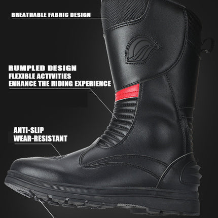 Motorcycle Brigade Equipment Wear-resistant Non-slip Waterproof Road Warm Cycling Shoes