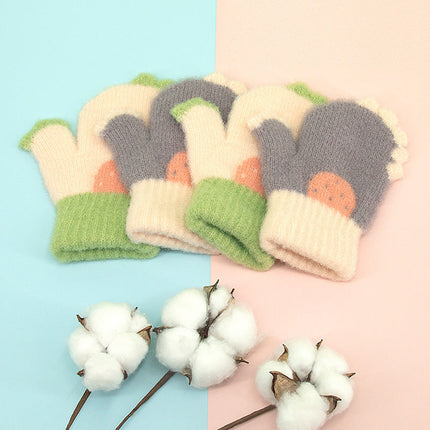 Winter Children's Woolen Gloves For Warmth