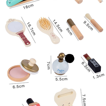 Home Wooden Children Dressing Table Toy Set