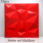 Matte red12pc / 50X50