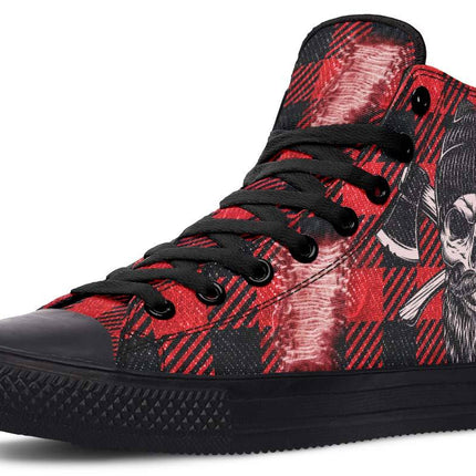 Printed Couple High-top Canvas Shoes