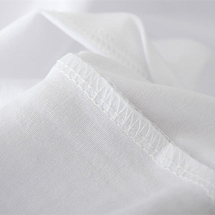 Simple plus size men and women short sleeve T-shirt