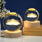 Solid Wood Lamp Holder / Clouds 6CM