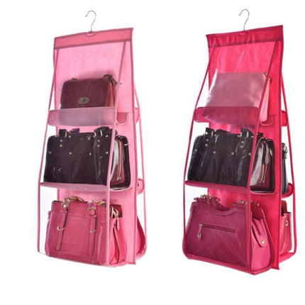 Three-dimensional Six-grid Storage Bag Storage Bag Creative Sundries Bag Daily Storage Non-woven Hanging Dust Bag