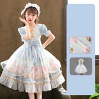 Blue with skirt headdress / 110cm