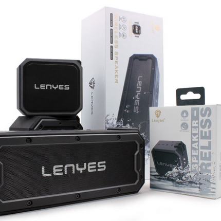 Cold lion (Lenyes) Bluetooth speaker black 360 degree surround waterproof shatter-resistant wireless speaker / stereo