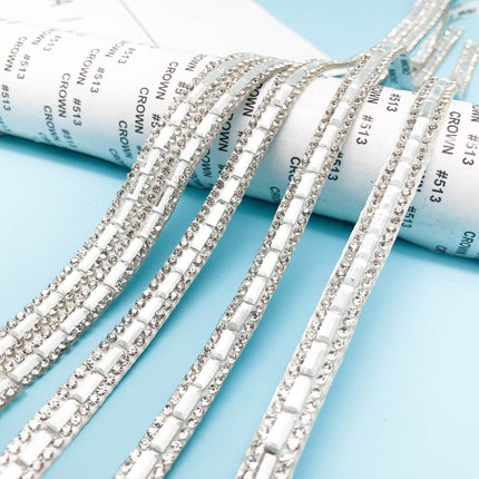 Glass Crystal Back Glue Drill Strip Personalized DIY Accessories