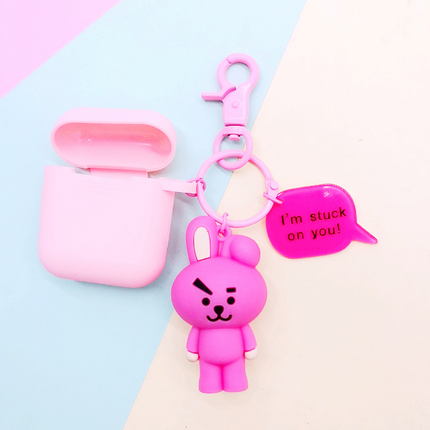 Compatible with Apple, Bulletproof Boys Keychain AirPods Cover