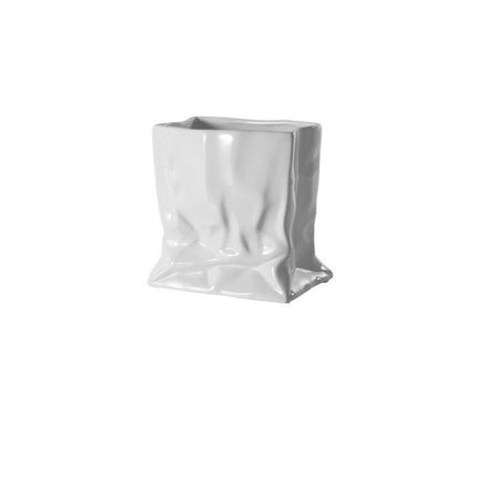 White Ceramic Vase Art Ornaments Living Room Flower Arrangement Decoration
