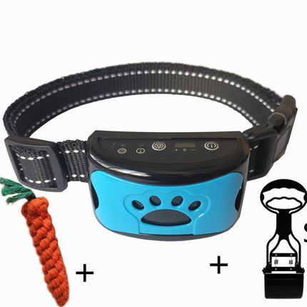Dog Training Collar Waterproof Electric Pet Remote Control Rechargeable Dogs Trainer Bark Arrester With Shock Vibration Sound
